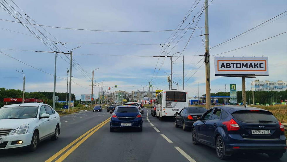 Фотография рекламного носителя, тип: Суперсайт 4x12, адрес: Кохомское ш., Дерябихская ул., стр.9А, Иваново, Ивановская область, Россия. Сторона А №1013972