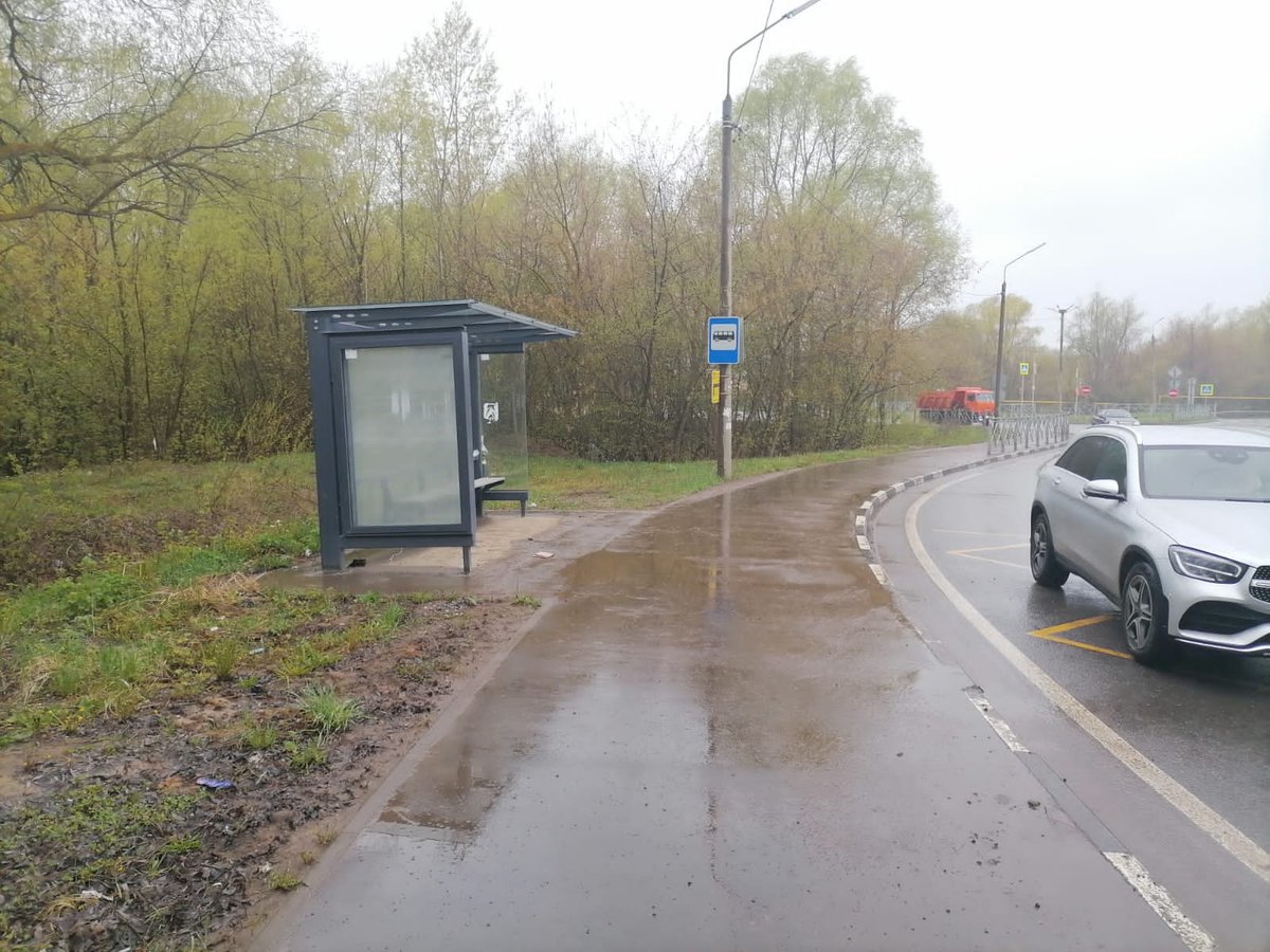 Фотография рекламного носителя, тип: Остановка 1.8x1.2, адрес: Фермское ш., ост. «Артель Волга», Казань, Республика Татарстан, Россия. Сторона В №1007055