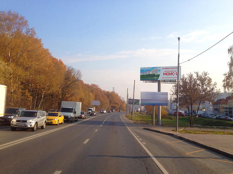 Фотография рекламного носителя, тип: Суперсайт 4x12, адрес: Пятницкое ш., 56 400м, Красногорск, Московская область, Россия. Сторона А №774128