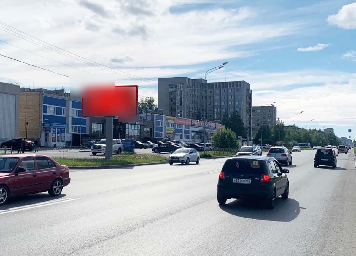 Фотография рекламного носителя, тип: Билборд 3x6, адрес: Профсоюзов ул., д.52/2, Сургут, Ханты-Мансийский автономный округ – Югра, Россия. Сторона Б №440208