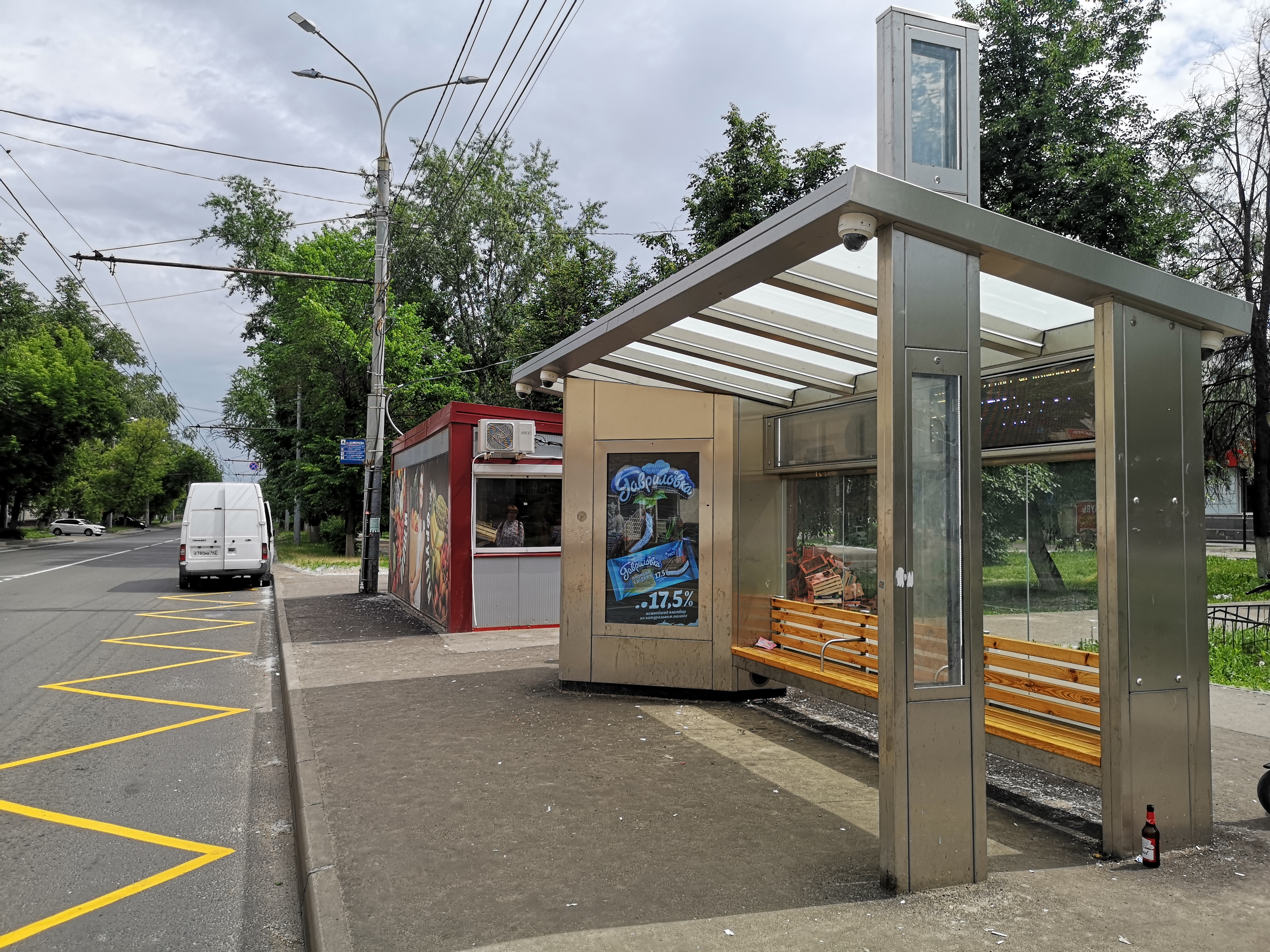 Фотография рекламного носителя, тип: Остановка, адрес: Дьяконова ул., ост. Дьяконова ул., поз.2, Нижний Новгород, Нижегородская область, Россия. Сторона A1-А10 №873288