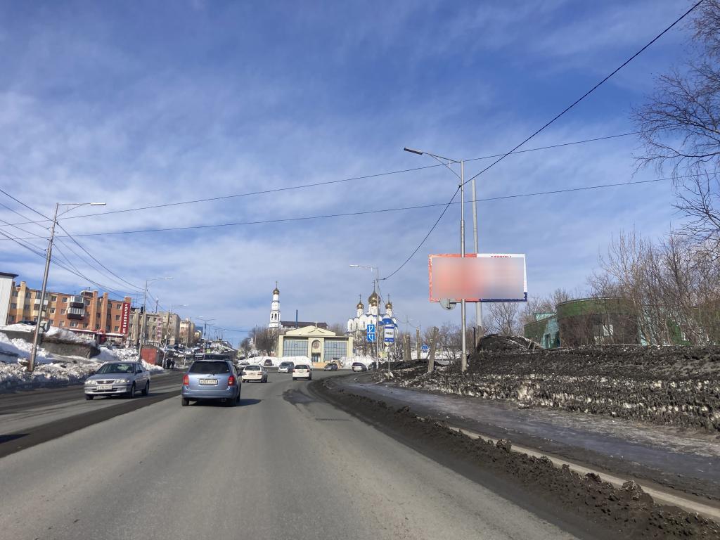 Фотография рекламного носителя, тип: Билборд 3x6, адрес: Владивостокская ул., Петропавловск-Камчатский, Камчатский край, Россия. Сторона A №1023955