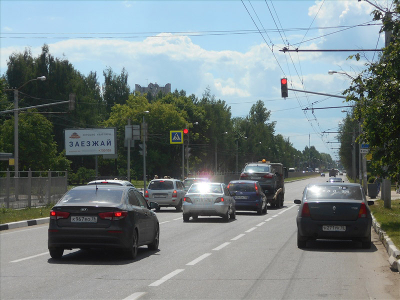 Фотография рекламного носителя, тип: Билборд 3x6, адрес: Дзержинского пр-т., 200м до пересечения с Ленинградским пр-т., Ярославль, Ярославская область, Россия. Сторона Б №599360