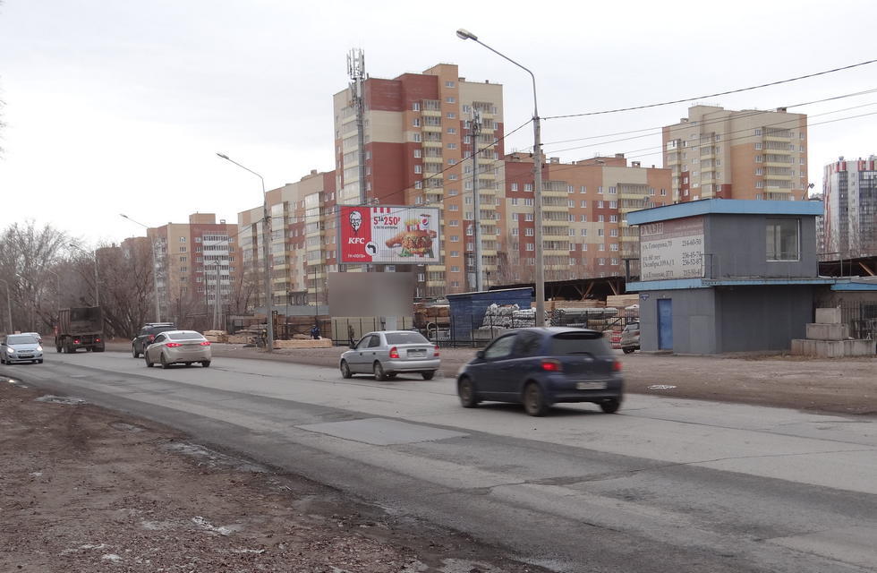 Фотография рекламного носителя, тип: Билборд 3x6, адрес: Волжская ул., д.65, Красноярск, Красноярский край, Россия. Сторона А1-A3 №534678