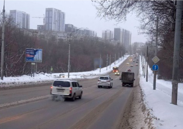 Фотография рекламного носителя, тип: Ситиборд 2.7x3.7, адрес: Южная дамба, Пермь, Пермский край, Россия. Сторона B №769850