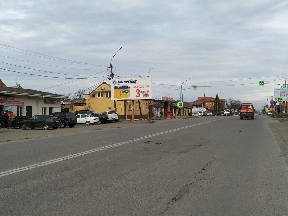 Фотография рекламного носителя, тип: Билборд 3x6, адрес: Гагкаева ул., рынок Викалина, Владикавказ, Республика Северная Осетия – Алания, Россия. Сторона Б №846188