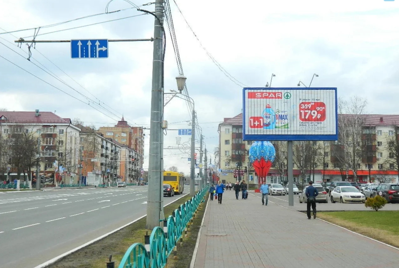 Фотография рекламного носителя, тип: Билборд 3x6, адрес: Коммунистическая ул. Х Пролетарская ул., Саранск, Республика Мордовия, Россия. Сторона A1-A3 №833182