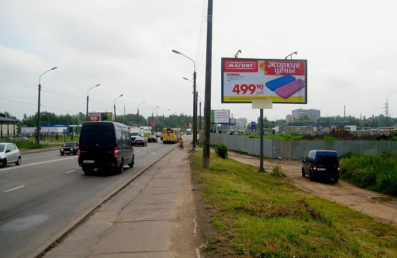 Фотография рекламного носителя, тип: Билборд 3x6, адрес: Державина ул., мост, Великий Новгород, Новгородская область, Россия. Сторона A №397611