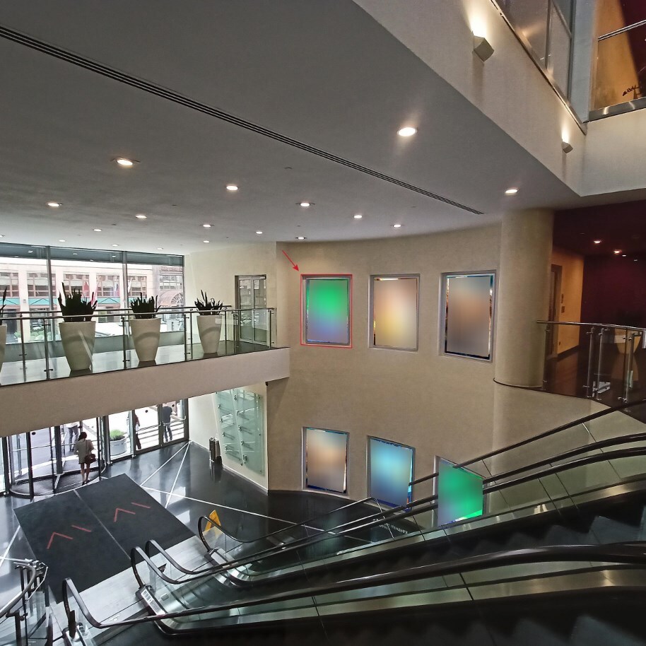 Фотография рекламного носителя, тип: Лайтбокс, адрес: Бизнес-центр «Four Winds», 1-я Тверская-Ямская ул., д. 21, Москва, Россия. Сторона/вариант A №1010843