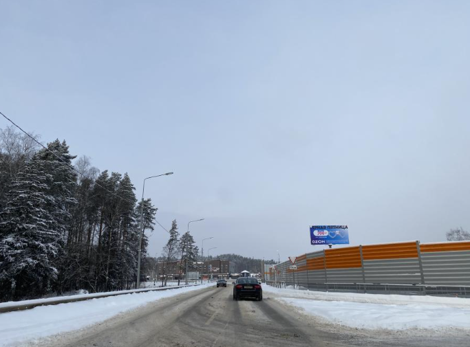 Фотография рекламного носителя, тип: Билборд 3x6, адрес: ММК-Красновидово-Аносино-П. Слобода а/д., 100м, Истра, Московская область, Россия. Сторона А №510410