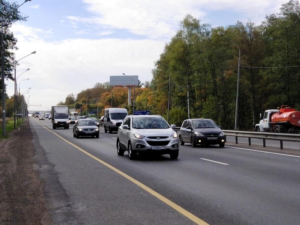 Фотография рекламного носителя, тип: Суперсайт 5x15, адрес: Новая Купавна д., М-7 «Волга» а/д, 769 200м, Ногинск, Московская область, Россия. Сторона А №1014569