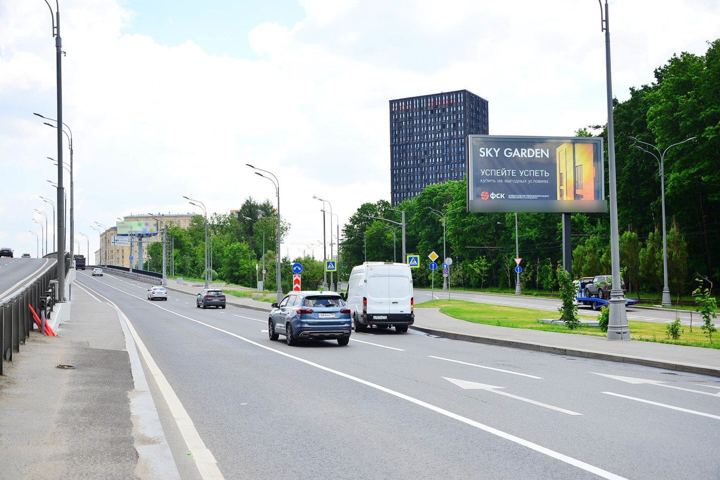 Фотография рекламного носителя, тип: Билборд 3x6, адрес: Волоколамское ш. X Пехотная ул., Москва, Россия. Сторона A1-A5 №605902