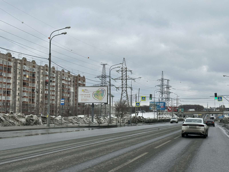 Фотография рекламного носителя, тип: Билборд 3x6, адрес: Демократическая ул., д.30 Х Ташкенская ул., Самара, Самарская область, Россия. Сторона Б №789997