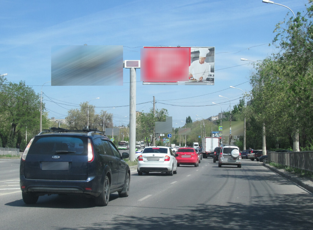 Фотография рекламного носителя, тип: Билборд 3x6, адрес: Еременко ул., д.74 Х Металлургов ул., Волгоград, Волгоградская область, Россия. Сторона А4 №1054499