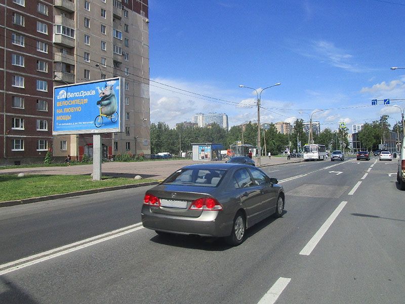 Фотография рекламного носителя, тип: Билборд 3x6, адрес: Яхтенная ул., д.12, Санкт-Петербург, Россия. Сторона В №639225