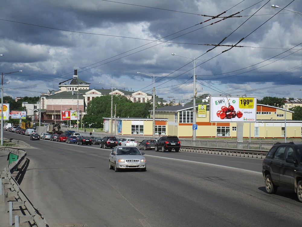 Фотография рекламного носителя, тип: Билборд 3x6, адрес: Предтеченская ул., напротив дома д.44А, Вологда, Вологодская область, Россия. Сторона A1-A3 №642834