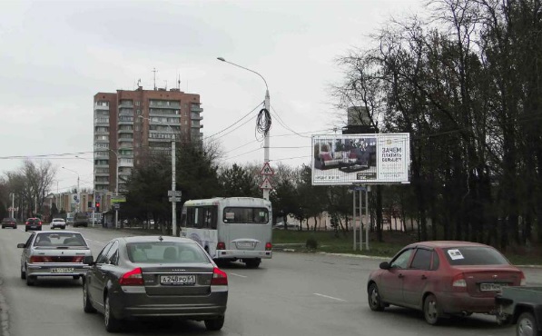 Фотография рекламного носителя, тип: Билборд 3x6, адрес: Баклановский пр-т., подъезд к площади Юбилейной, Новочеркасск, Ростовская область, Россия. Сторона А1-А3 №1073505