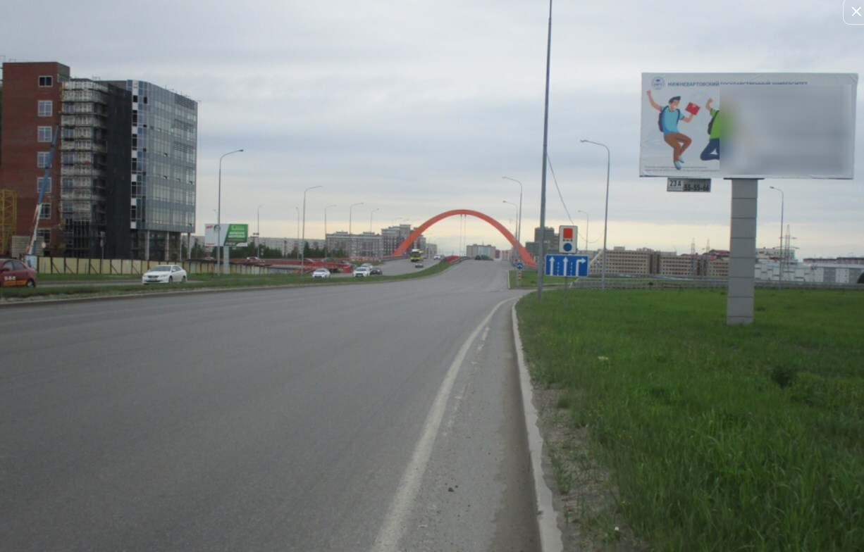 Фотография рекламного носителя, тип: Билборд 3x6, адрес: Аэрофлотская ул. Х Александра Усольцева ул., д.27, Сургут, Ханты-Мансийский автономный округ – Югра, Россия. Сторона А №778881