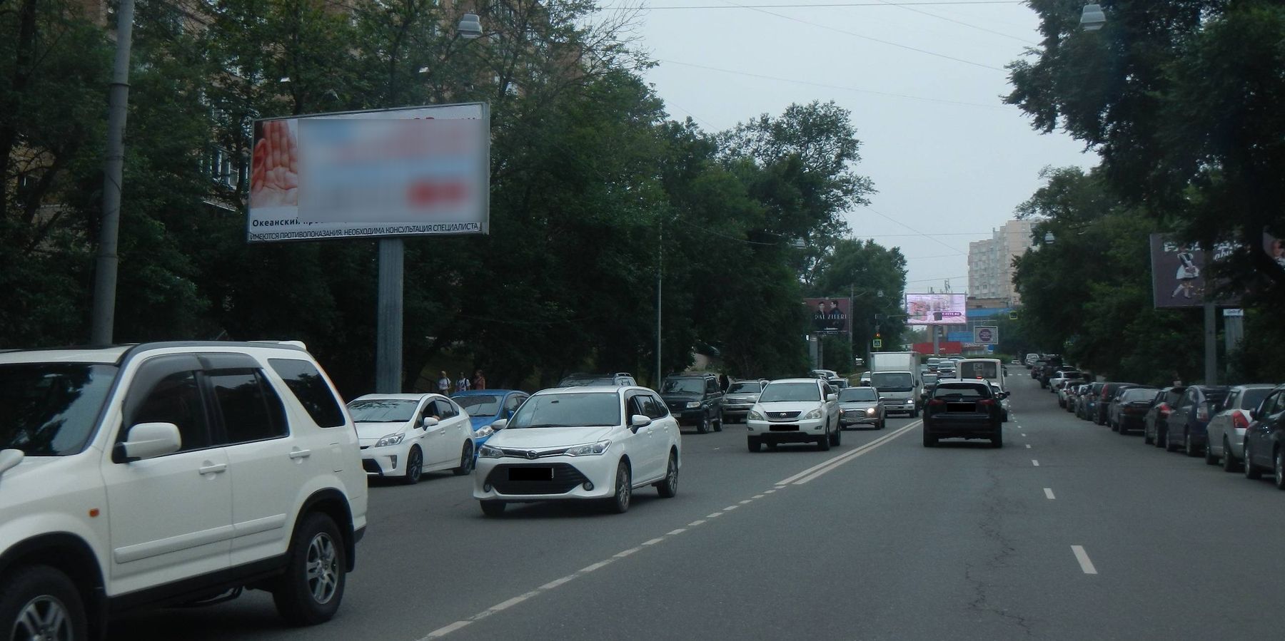 Фотография рекламного носителя, тип: Билборд 3x6, адрес: Океанский пр-т., д.90/123б, Владивосток, Приморский край, Россия. Сторона Б №767257