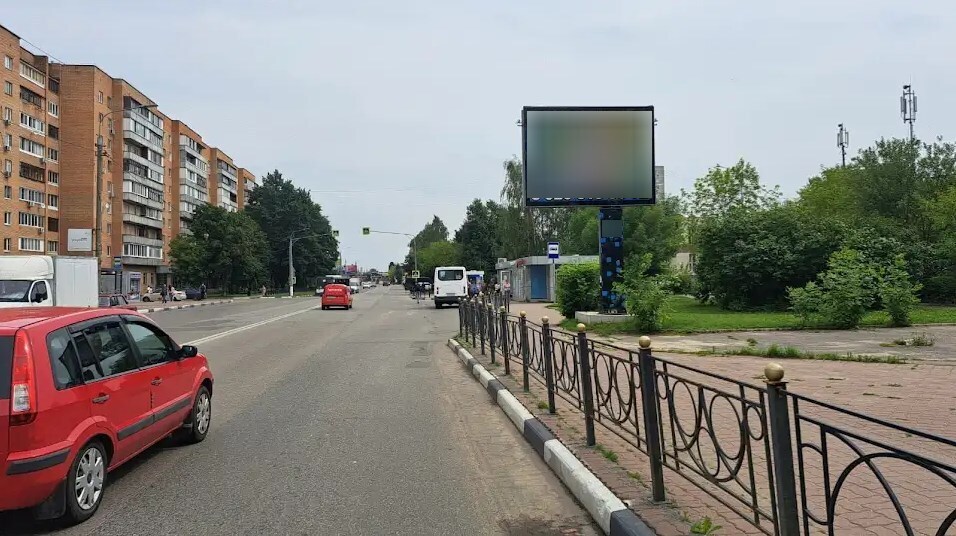 Фотография рекламного носителя, тип: Ситиборд 2.7x3.7, адрес: Победы ул., д.16, Электросталь, Московская область, Россия. Сторона A №1078922