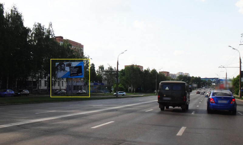 Фотография рекламного носителя, тип: Билборд 3x6, адрес: Удмуртская ул., ж.д. 247, "Газпромбанк", Ижевск, Республика Удмуртия, Россия. Сторона B №671094