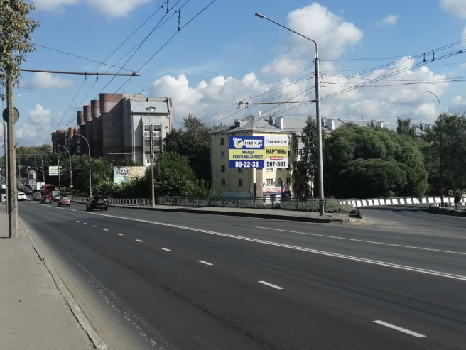 Фотография рекламного носителя, тип: Билборд 3x6, адрес: Ленинградская ул., вблизи д.1 по ул. Чехова, Вологда, Вологодская область, Россия. Сторона А №1073438