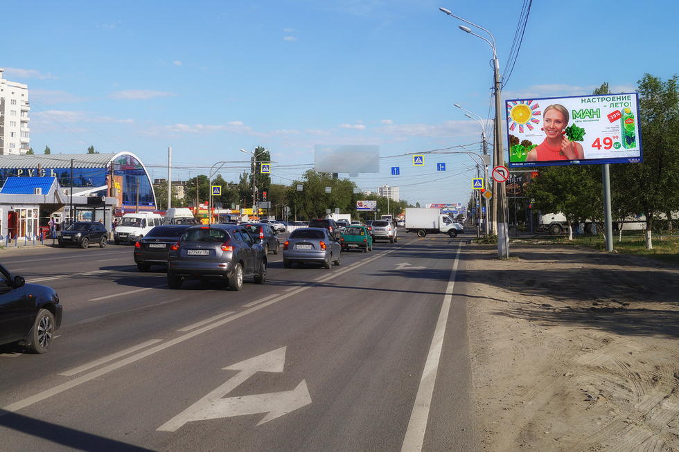 Фотография рекламного носителя, тип: Билборд 3x6, адрес: Историческая ул., поворот на Мясокомбинат, Волгоград, Волгоградская область, Россия. Сторона А №337655