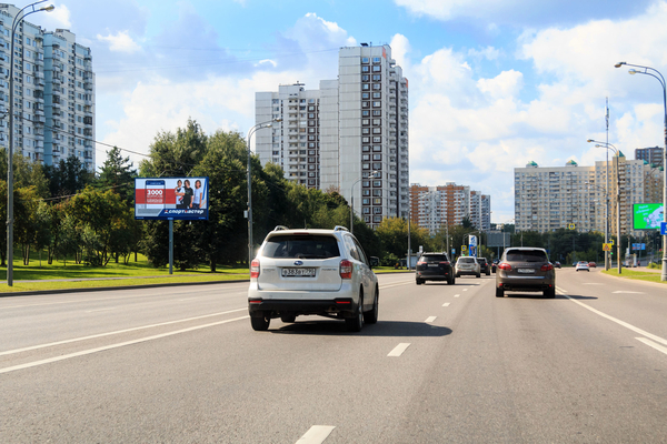 Фотография рекламного носителя, тип: Билборд 3x6, адрес: Мичуринский пр-т., Москва, Россия. Сторона Б1 №324623