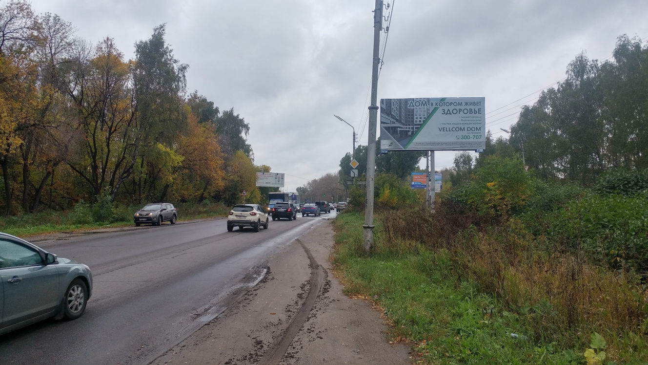 Фотография рекламного носителя, тип: Билборд 3x6, адрес: Куйбышевское ш., развилка на Ряжское ш., Рязань, Рязанская область, Россия. Сторона A1 №774217