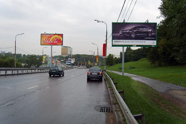 Фотография рекламного носителя, тип: Билборд 3x6, адрес: Лобачевского ул., д.98, Москва, Россия. Сторона A №64877