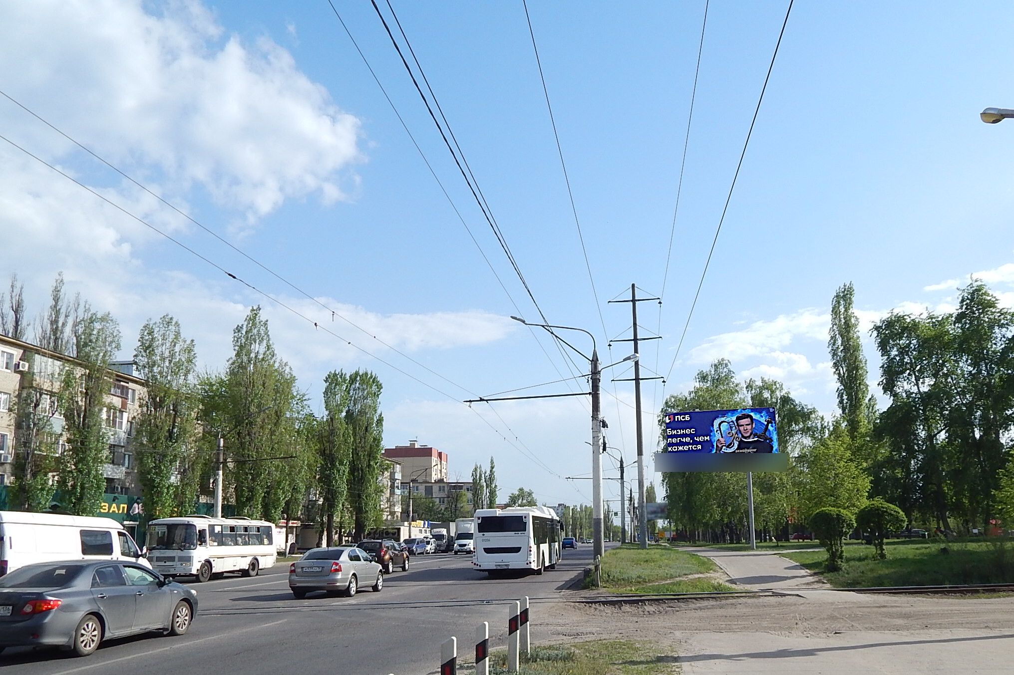 Фотография рекламного носителя, тип: Билборд 3x6, адрес: Новосибирская ул., д.23/1, Воронеж, Воронежская область, Россия. Сторона А №1000744