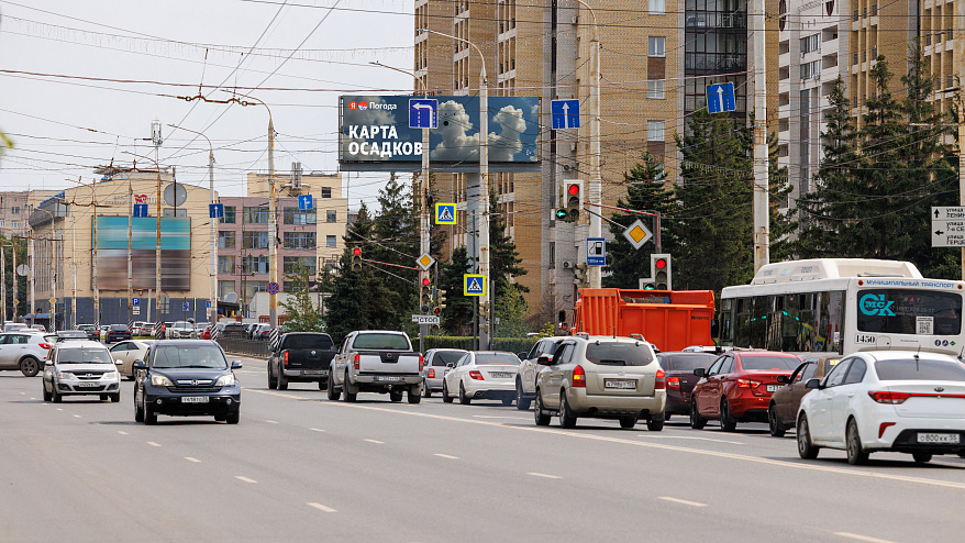 Фотография рекламного носителя, тип: Суперсайт 4x12, адрес: Красный путь ул., д.74, Омск, Омская область, Россия. Сторона А1-А10 №1009904