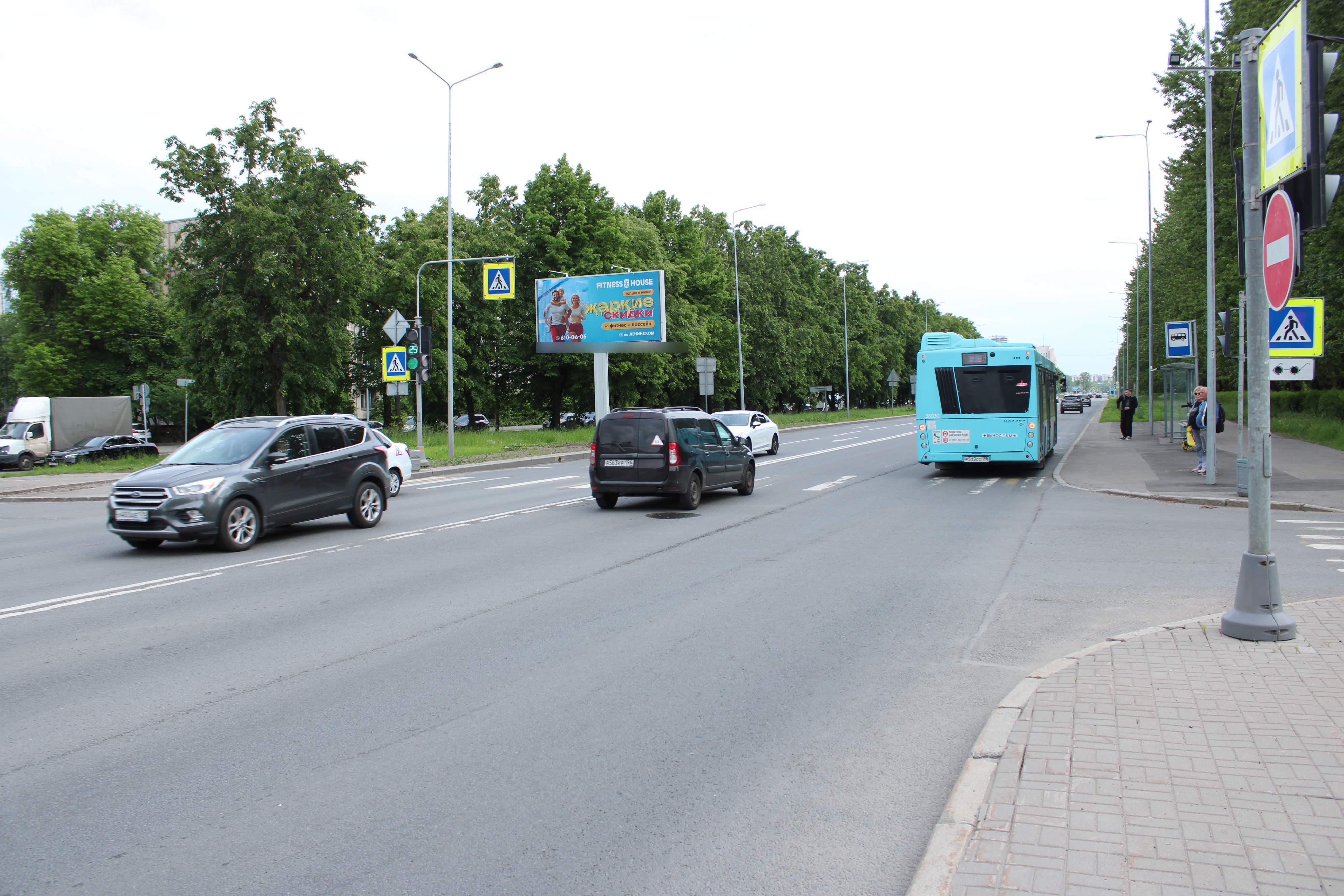 Фотография рекламного носителя, тип: Билборд 3x6, адрес: Юрия Гагарина пр-т., д.20, корп.7 Х Гастело ул., Санкт-Петербург, Россия. Сторона Б №633431