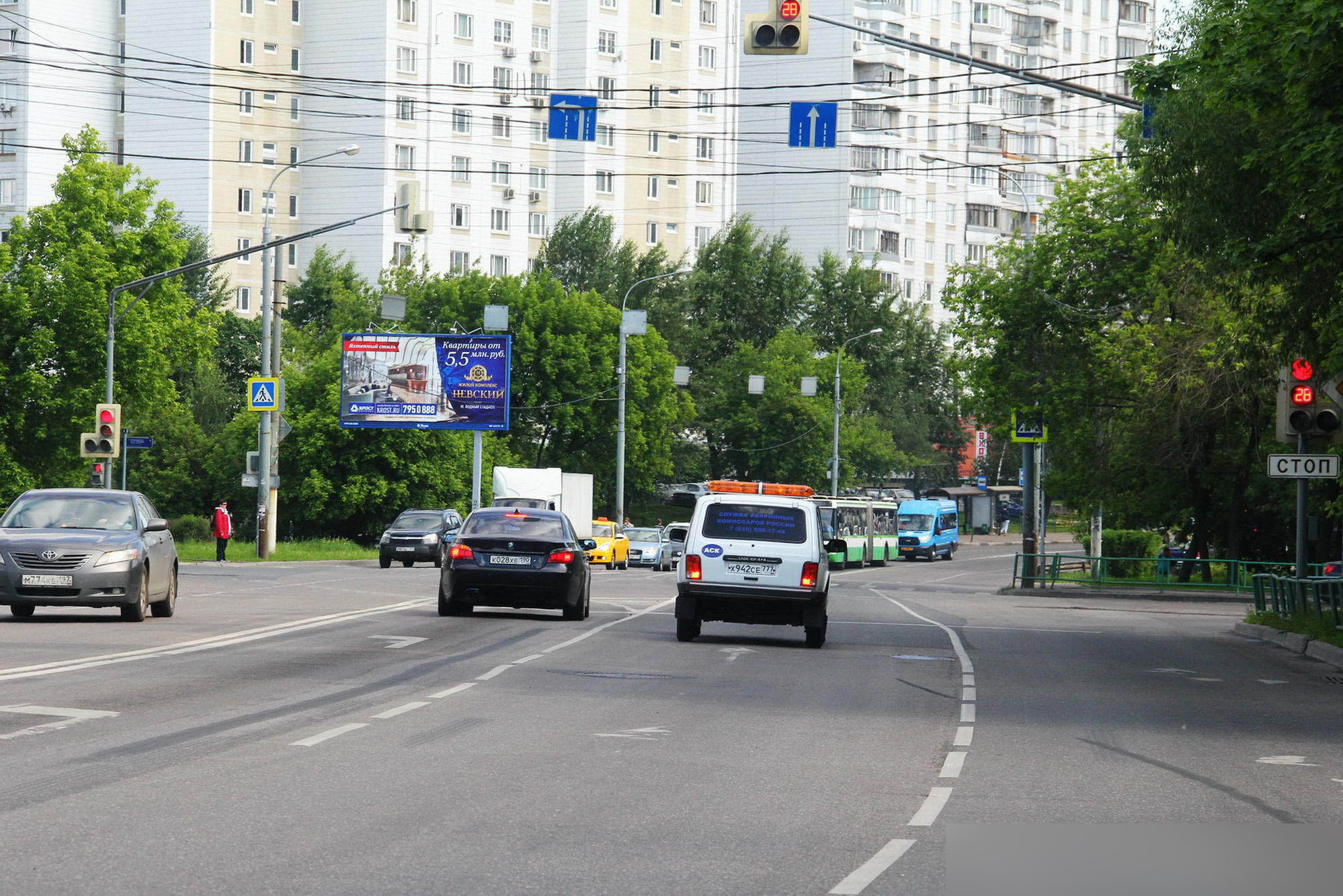 Фотография рекламного носителя, тип: Билборд 3x6, адрес: Онежская ул., д.22 Х Кронштадский б-р., Москва, Россия. Сторона Б №102310