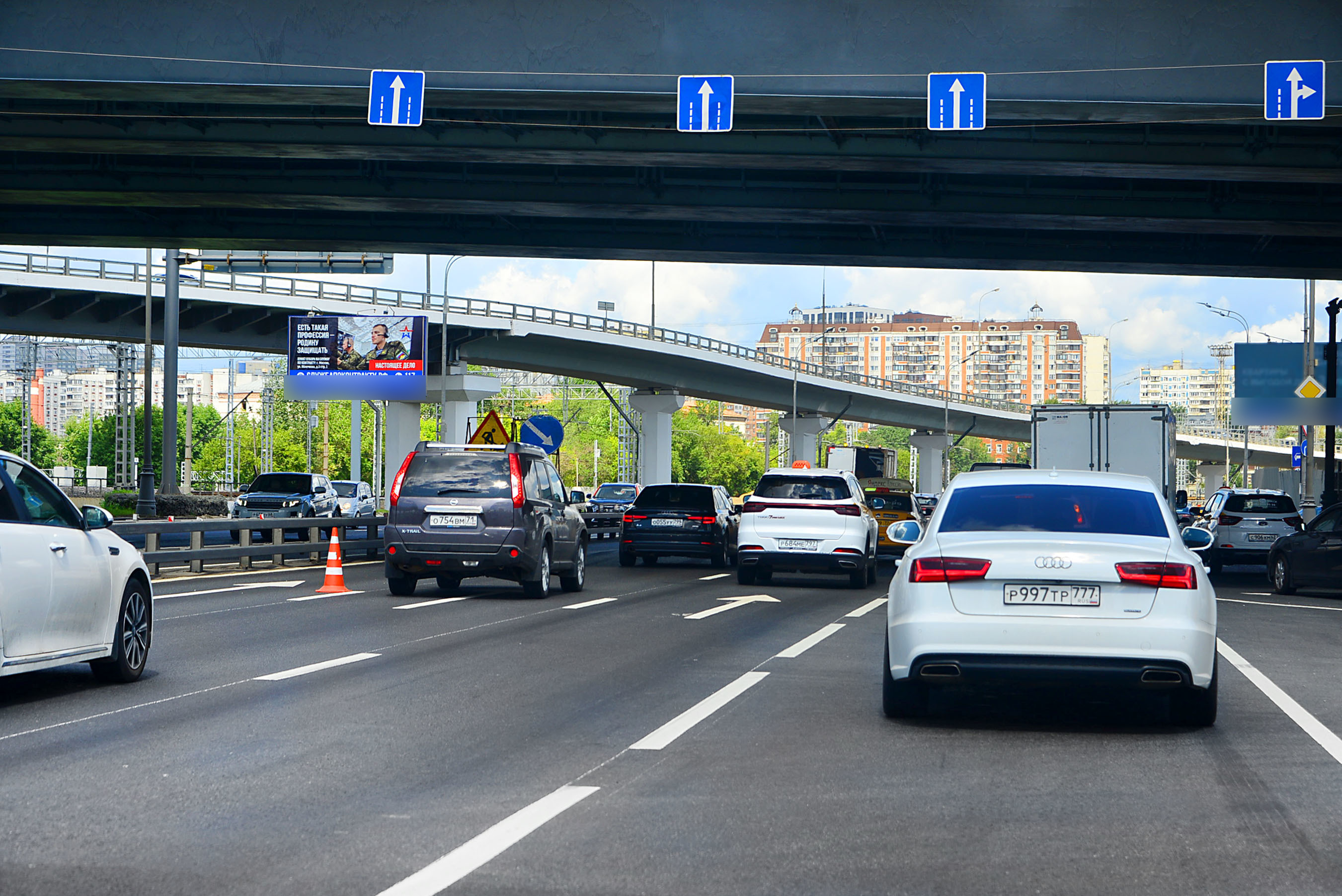 Фотография рекламного носителя, тип: Билборд 3x6, адрес: ТТК, 500м после съезда на Звенигородское ш., Москва, Россия. Сторона Б №102972