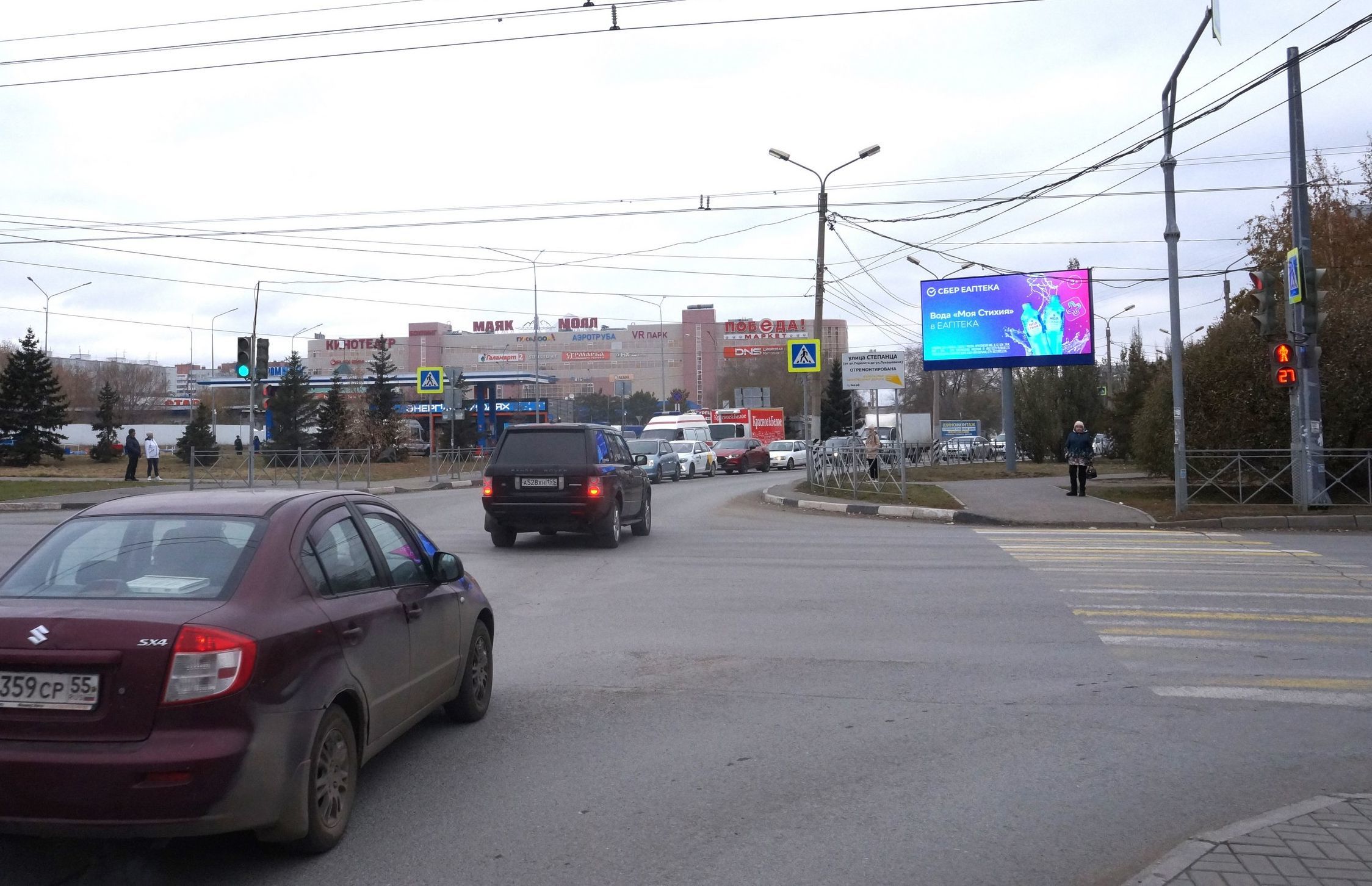 Фотография рекламного носителя, тип: Билборд 3x6, адрес: Степанца ул., д.10 Х Перелета, Омск, Омская область, Россия. Сторона А1 №1081561
