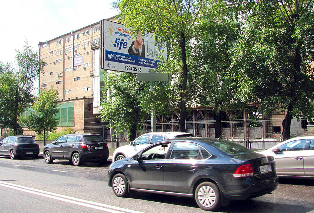 Фотография рекламного носителя, тип: Билборд 3x6, адрес: Бутырский Вал ул., д.68, Москва, Россия. Сторона A №16085