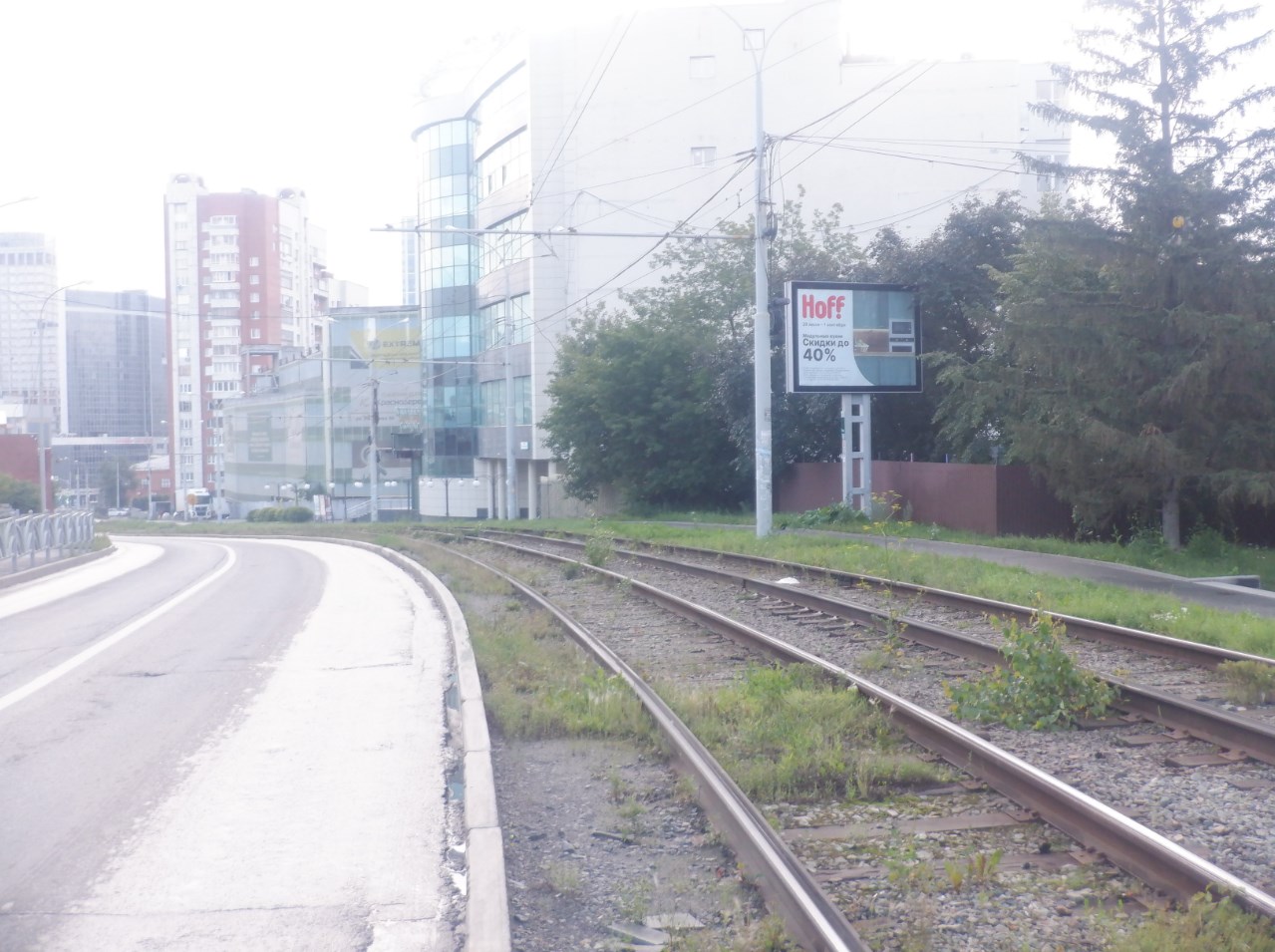 Фотография рекламного носителя, тип: Ситиборд 2.7x3.7, адрес: Радищева ул., д.55, Екатеринбург, Свердловская область, Россия. Сторона A1-A7 №834258