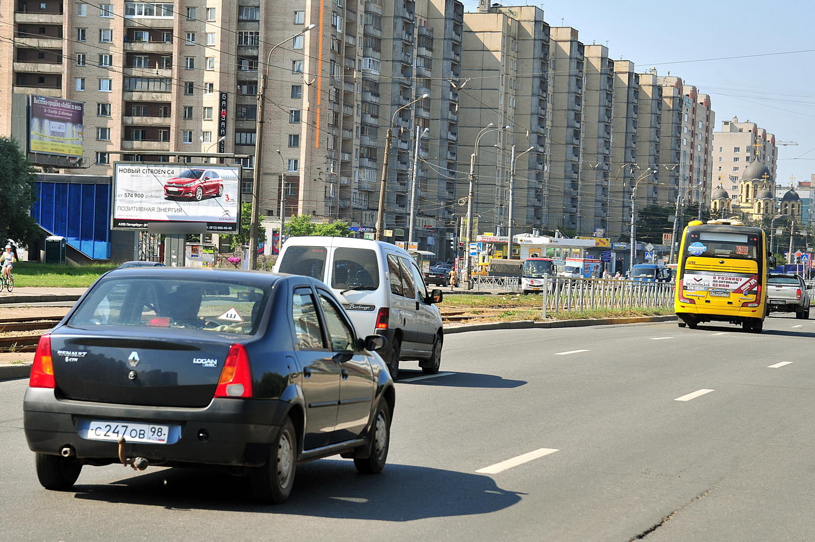 Фотография рекламного носителя, тип: Билборд 3x6, адрес: Коллонтай ул. Х Большевиков пр-т., ст. м. "пр. Большевиков", Санкт-Петербург, Россия. Сторона B №105695