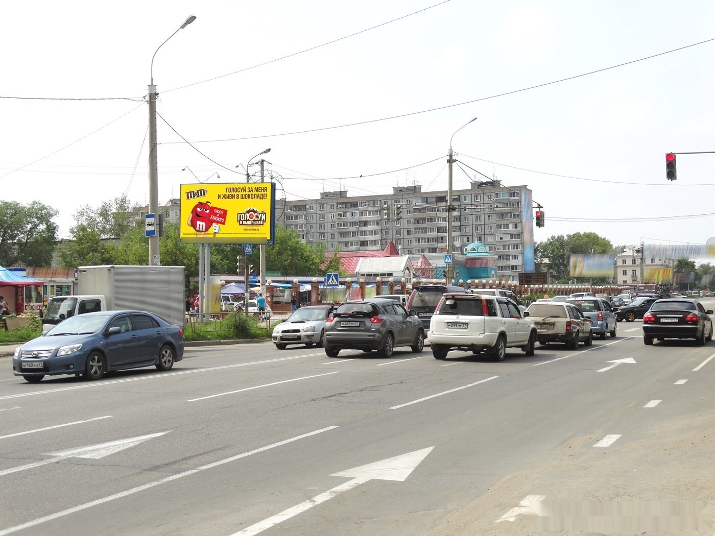 Фотография рекламного носителя, тип: Билборд 3x6, адрес: Суворова ул., д.32 Х Кутузова ул., поз.1, Хабаровск, Хабаровский край, Россия. Сторона Б №157675