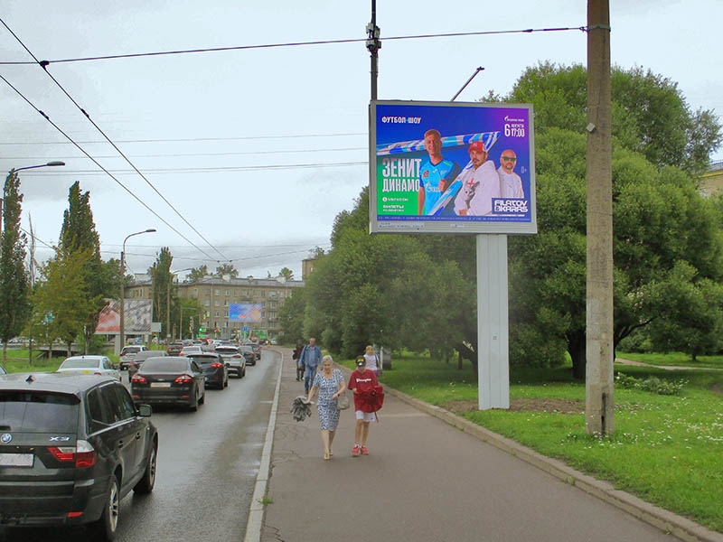 Фотография рекламного носителя, тип: Ситиборд 2.7x3.7, адрес: Черной речки наб. Х Ланское ш., д.3, корп.2, Санкт-Петербург, Россия. Сторона A1-A10 №165737