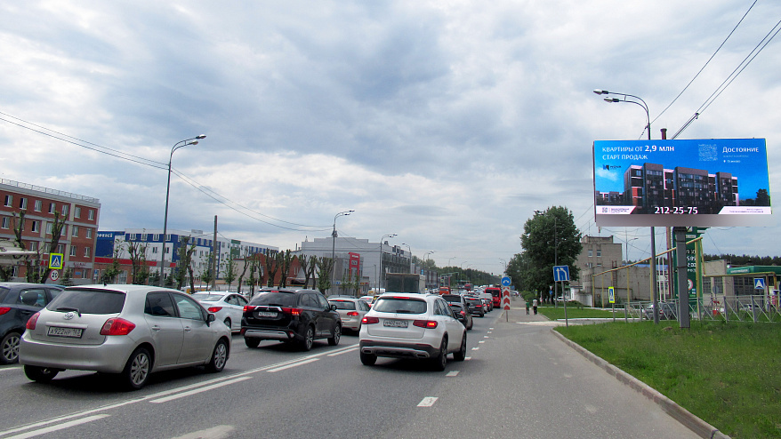 Фотография рекламного носителя, тип: Билборд 3x6, адрес: Горьковское ш., возле д.113, Казань, Республика Татарстан, Россия. Сторона A1-А10 №232144