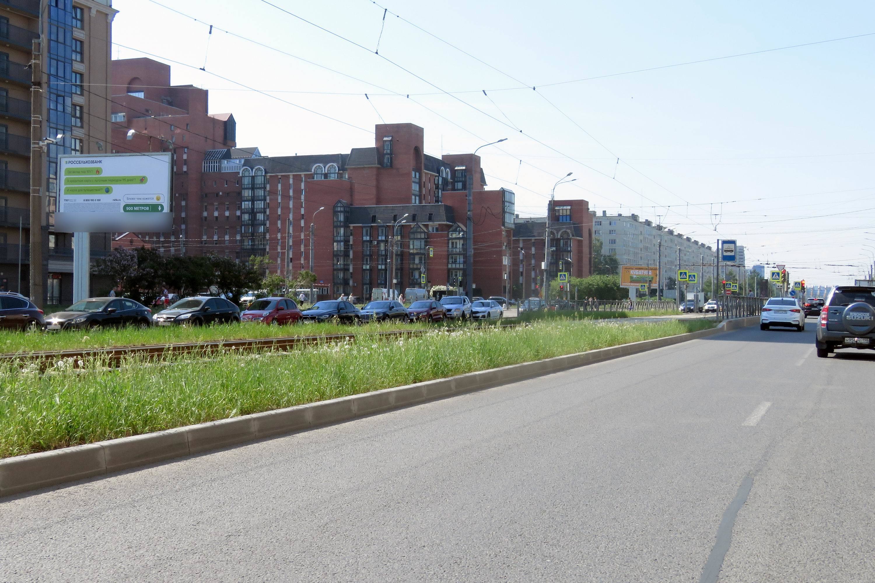 Фотография рекламного носителя, тип: Билборд 3x6, адрес: Ярослава Гашека ул. Х Будапештская ул., Санкт-Петербург, Россия. Сторона Б №106750