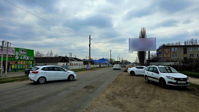 Фотография рекламного носителя, тип: Билборд 3x6, адрес: Каменка пос., Гагарина ул., д.24, Воронежская область, Россия. Сторона A №1068209