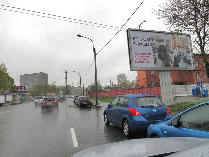 Фотография рекламного носителя, тип: Билборд 3x6, адрес: Уральская ул., д.18, Санкт-Петербург, Россия. Сторона A №169521
