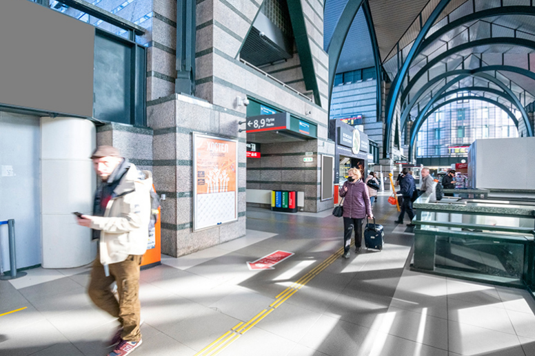 Фотография рекламного носителя, тип: Постер/баннер, адрес: ЖД вокзал «Ладожский», Заневский пр-т., д.73, Санкт-Петербург, Россия. Сторона/вариант А №991146