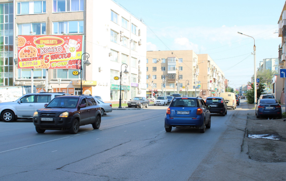 Фотография рекламного носителя, тип: Билборд 3x6, адрес: Пушкина ул., д.99, Омск, Омская область, Россия. Сторона Б1 №769113