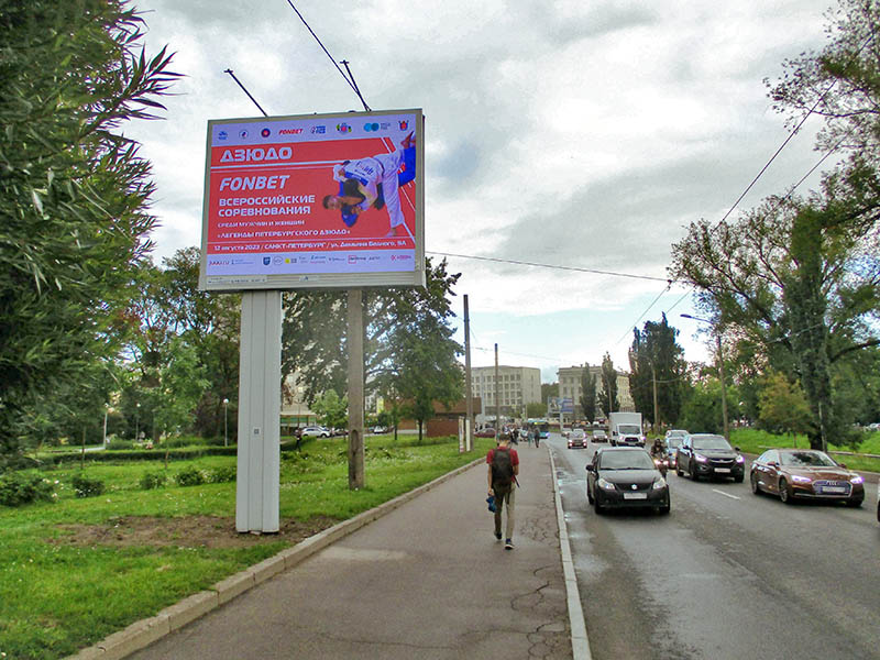Фотография рекламного носителя, тип: Ситиборд 2.7x3.7, адрес: Черной речки наб. Х Ланское ш., д.3, корп.2, Санкт-Петербург, Россия. Сторона B №165738
