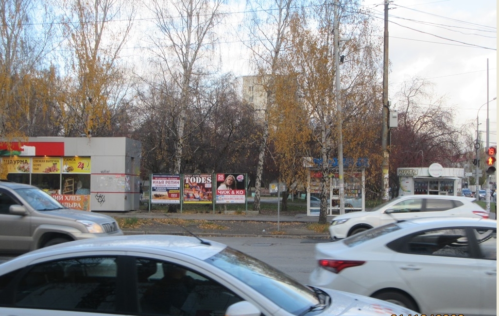 Фотография рекламного носителя, тип: Уличный информационный стенд, адрес: Белореченская ул. X Шаумяна ул., поз.2, Екатеринбург, Свердловская область, Россия. Сторона A1 №1330712