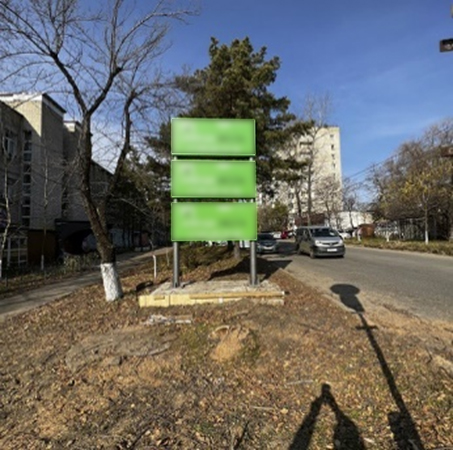 Фотография рекламного носителя, тип: Нестандартный ситиформат, адрес: Павловича ул., д.13, Хабаровск, Хабаровский край, Россия. Сторона B №1395858